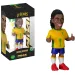 Figură de acțiune fotbalist, 12 cm - Legendele Cupei Mondiale Brazilia Ronaldinho în tricoul cu numărul 10 imaginea 1