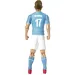 Figură de acțiune fotbalist, 20 cm - Manchester City, De Bruyne în tricoul cu numărul 17 imaginea 2