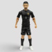 Figurină de acțiune fotbalist, 20 cm - Belgia, Courtois cu tricoul numărul 1