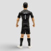 Figurină de acțiune fotbalist, 20 cm - Belgia, Courtois cu tricoul numărul 1