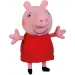 Figurina de pluș Peppa porcul vorbitor în rochie roșie de 20cm imaginea 2