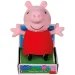 Figurina de pluș Peppa porcul vorbitor în rochie roșie de 20cm imaginea 1