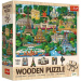 Franța, locuri celebre - puzzle din lemn de 1000 de piese - Trefl