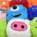 Fuzzy Monsters minge pluș mai multe variante 23cm