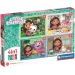 Gabby's Dollhouse Supercolor 4 in 1 puzzle - Clementoni
