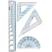 Geometry Set și raportor 4 bucăți - Carioca