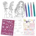 Glammy Gloss: Set creativ de designer de modă și colorat cu markere și autocolante imaginea 2