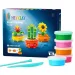 Hey Clay: Prieteni plante creative set de plastilină – set de 15 bucăți imaginea 1