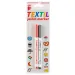 ICO: Marker pentru textil rosu-negru 1,5 mm