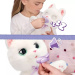 Jucărie de pluș interactivă Baby Păturică – Pisică albă