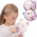 Jucărie de pluș interactivă Baby Păturică – Pisică albă