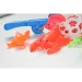 Jucărie de pescuit colorată cu pește și crabi, undiță 47 cm