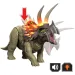 Jurassic World: Dinozaur Triceratops atacator cu sunet și lumină – Mattel imaginea 3