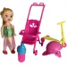 Katie: Grace păpușă cu trotinetă, cărucior și accesorii 10cm
