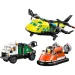 LEGO® City: Aeronava, camion cu braț telescopic și vehicul cu pernă de aer remix (60505) imaginea 2