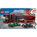LEGO® City: Camion F1® cu mașinile RB20 și AMR24 F1® (60445) imaginea 1
