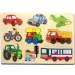 Lemn vehicule puzzle de formă