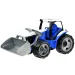 LENA: Tractor uriaş cu accesoriu albastru/alb 62cm