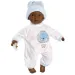Llorens: Cuqui păpușă băiețel afro-american 30 cm