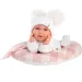 Llorens: Mimi Llorana 42cm nou-născut plângând cu pat în carouri