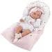 Llorens: păpușă fetiță nou-născută de 38 cm cu sac de dormit roz imaginea 2