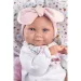 Llorens: păpușă fetiță nou-născută de 38 cm cu sac de dormit roz imaginea 4