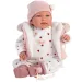 Llorens: Tina 44cm păpușă cu funcție de plâns în vestă roz