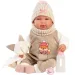 Llorens: Tina, păpușă nou-născută de 44 cm, cu sunete, îmbrăcată într-un costum cu vulpiță imaginea 1