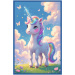 Lume de basm colorată – puzzle 3 x 50 de piese cu unicorn, sirenă și dragon – Trefl
