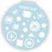Luna: Caiet de schițe creativ cu model Păianjenul 40 de pagini cu autocolante și șabloane imaginea 3