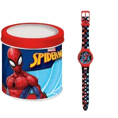 Luna: Ceas analog Spider-Man în cutie metalică