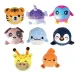 Luna: Minge moale din pluș cu figurine de animale, disponibilă în mai multe variante, 1buc imaginea 2