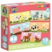 Luna: Primul meu puzzle – Mamele animale și puii lor 10x2 bucăți joc de asociere imaginea 1