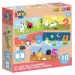 Luna: Primul meu puzzle – Număratul jucăuș de la 1 la 10, puzzle de dezvoltare cu 10x2 piese