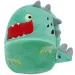 Luna: Rucsac din pluș pentru grădiniță cu model de dinozaur 27x10x24cm imaginea 1