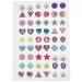 Luna: Set de autocolante pentru cercei Glammy Gloss cu diverse modele imaginea 2