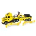Magic Truck Technic: Camion cu vehicul și lumini 80cm - Wader