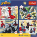 Marvel Omul Păianjen - puzzle Premium Plus Kids 4 x 88 piese - Trefl
