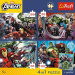Marvel Răzbunătorii - puzzle Premium Plus Kids 4 x 88 piese - Trefl