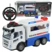 Mașină de poliție transport prizonier cu telecomandă RC cu efecte de lumină scară 1/43 27Mhz 21cm