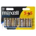 Maxell: Baterii alcaline 1.5V AA LR6 5+5 bucăţi în pachet blister