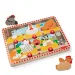 Melissa&Doug Push to Pop Puzzle – Puzzluri dezvoltare cu găini fericite din lemn - Spin Master imaginea 5