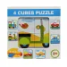 Puzzle pentru bebelusi vehicul 4 bucati 