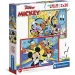 Mickey Mouse și prietenii Supercolor 2 in 1 puzzle 2x20 bucăți - Clementoni