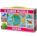 Mini cub de povești cu animale marine 6buc - D-toys