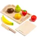 Molto: set fructe lemn cu tavă 9 bucăți