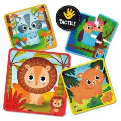 Montessori Baby: Puzzle tactil - Animale imaginea 2
