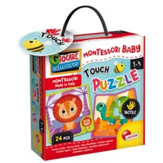 Montessori Baby: Puzzle tactil - Animale imaginea 1