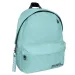 Must: Geantă școlară rotunjită verde deschis cu patru compartimente, rucsac 32x17x42cm