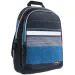 Must: Negru-albastru 2 in 1 patru comaprtimente rucsac, ghiozdan 47x25x33cm